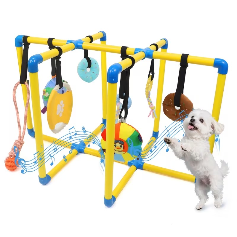 Puppy Play Gym with 8 Hanging Toys