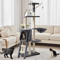 Large Multi-Level Cat Tree with Condo and Hammock
